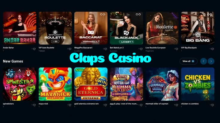 Claps Casino خوش آمدید بونس +600% پیشکش موبائل ایپ کے پروموشن سیکشن میں دکھائی دیتی ہے۔